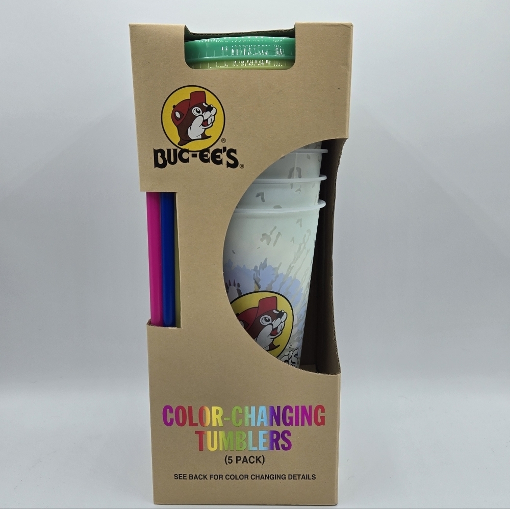 Buc-ee's Color Changing Tumblers 5 Pack